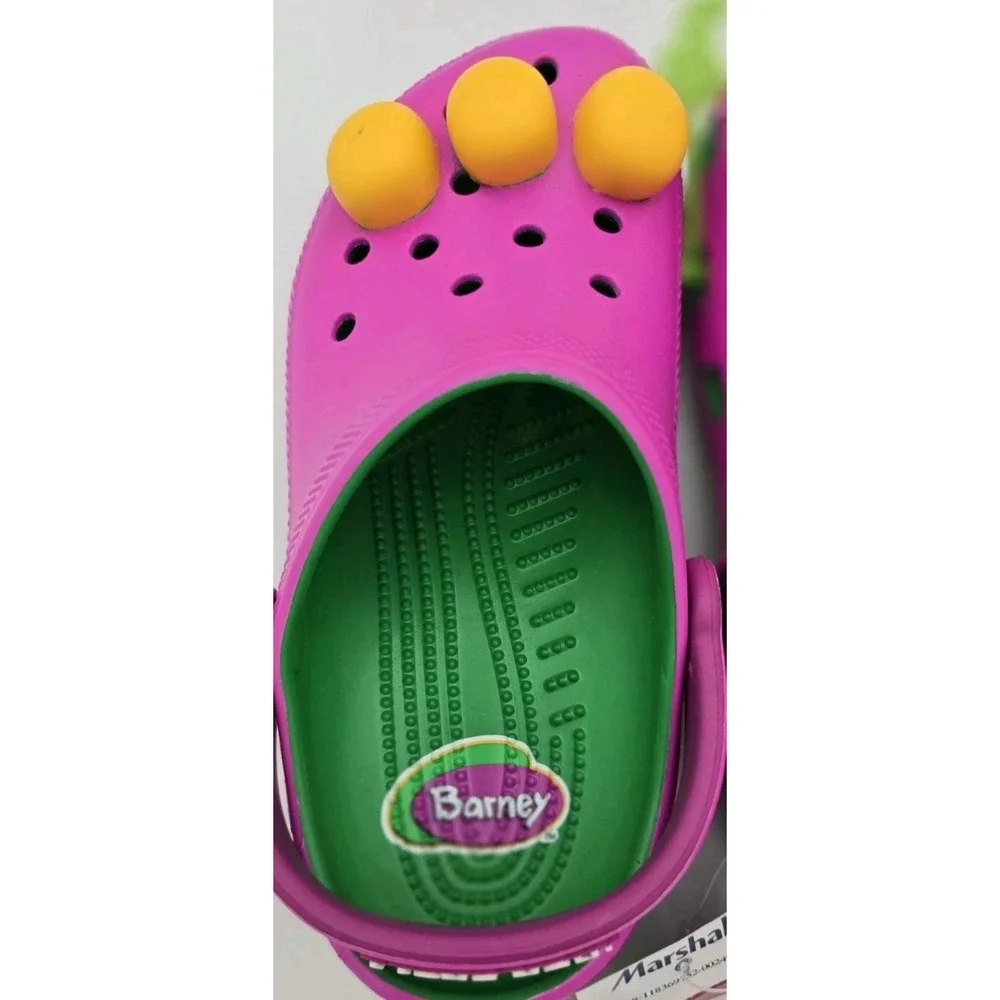 Crocs Kids' Size‎ J2 Barney Classic Clog Limited Edition Big Kids NWOT